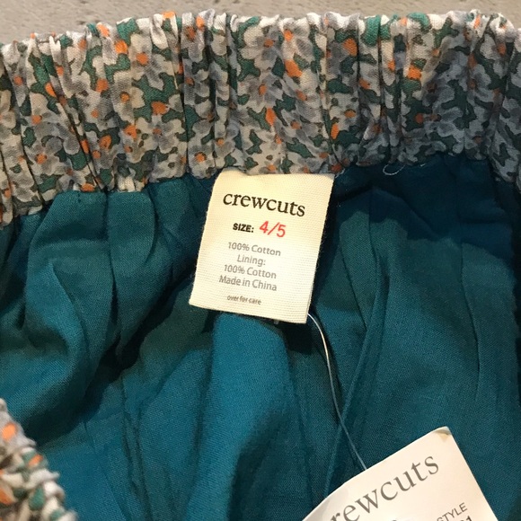 NWT Crewcuts Vintage-print floral bubble tiered skirt Sz 4/5 - Picture 4 of 4
